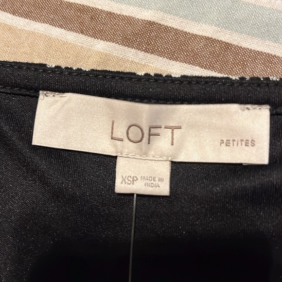 Cute Ann Taylor Loft Black/White Plaid Dress - NWT - XS Petite - Picture 6 of 8